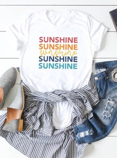 Rainbow Sunshine Graphic Tee