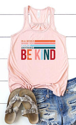 Be Kind Graphic Tank - Lilac&Lemon