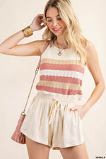 Rachel Twill Shorts Vanilla