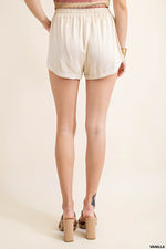Rachel Twill Shorts Vanilla - Lilac&Lemon
