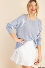 Veronica Thunderbolt Sweater - Lilac&Lemon
