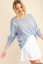 Veronica Thunderbolt Sweater - Lilac&Lemon