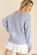 Veronica Thunderbolt Sweater - Lilac&Lemon