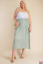 Rose A-Line Skirt Sage - Lilac&Lemon