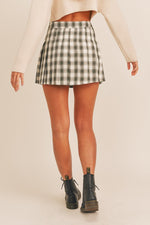 Emery Plaid Skirt Hunter Green - Lilac&Lemon