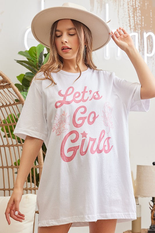 Lets Go Girls Graphic Tee - Lilac&Lemon