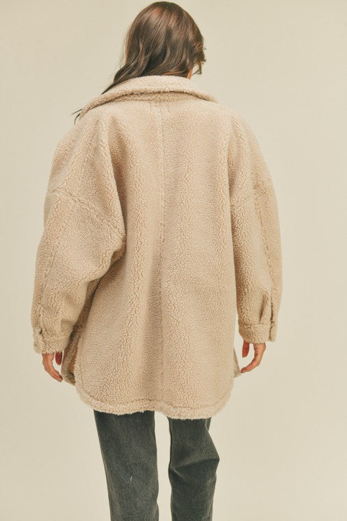 Josie Sherpa Jacket - Lilac&Lemon