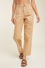 Taylor Twill Cotton Denim Pants - Lilac&Lemon