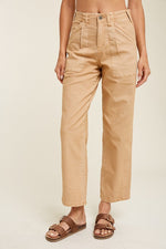 Taylor Twill Cotton Denim Pants - Lilac&Lemon