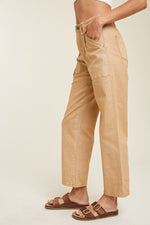 Taylor Twill Cotton Denim Pants - Lilac&Lemon