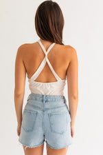 Liza Cross Front Bodysuit - Lilac&Lemon