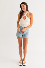 Liza Cross Front Bodysuit - Lilac&Lemon