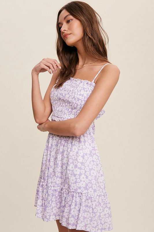 Chessie Smocked Tube Dress - Lilac&Lemon