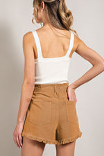 Emily High Waisted Shorts - Lilac&Lemon