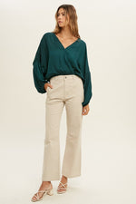 Shania Satin Blouse - Lilac&Lemon