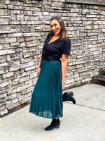 Teal Pleated Palazzo Pant - Lilac&Lemon