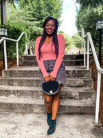 Grey Leopard Print Mini Skirt - Lilac&Lemon