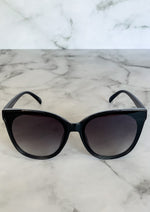 Black Gradient Lens Cat Eye Sunglasses