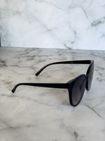 Black Gradient Lens Cat Eye Sunglasses - Lilac&Lemon