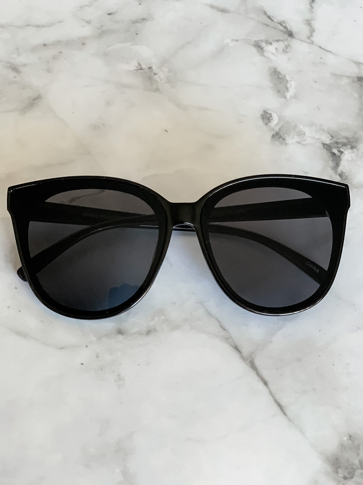 Black Cat Eye Sunglasses - Lilac&Lemon