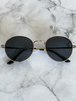 Silver Circle Lens Sunglasses - Lilac&Lemon