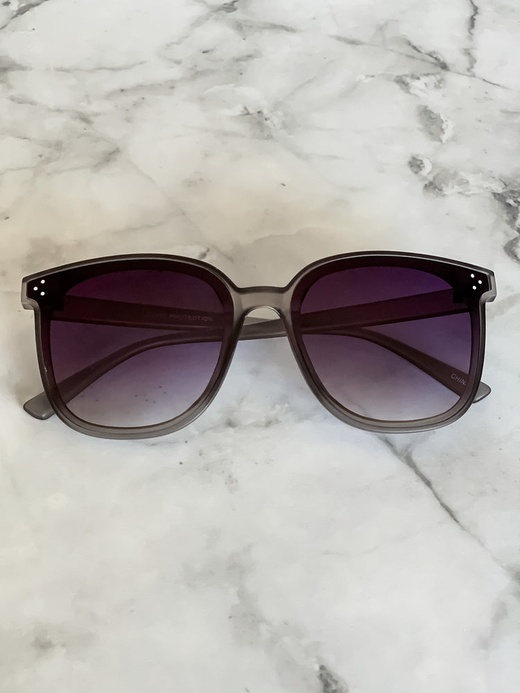 Grey Wayfarer Sunglasses - Lilac&Lemon