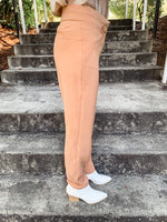 Taupe Straight Leg Pant - Lilac&Lemon