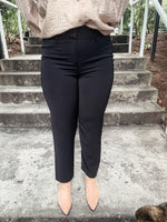 Taupe Straight Leg Pant - Lilac&Lemon