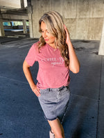 Coffee Teach Repeat Graphic Tee Mauve - Lilac&Lemon