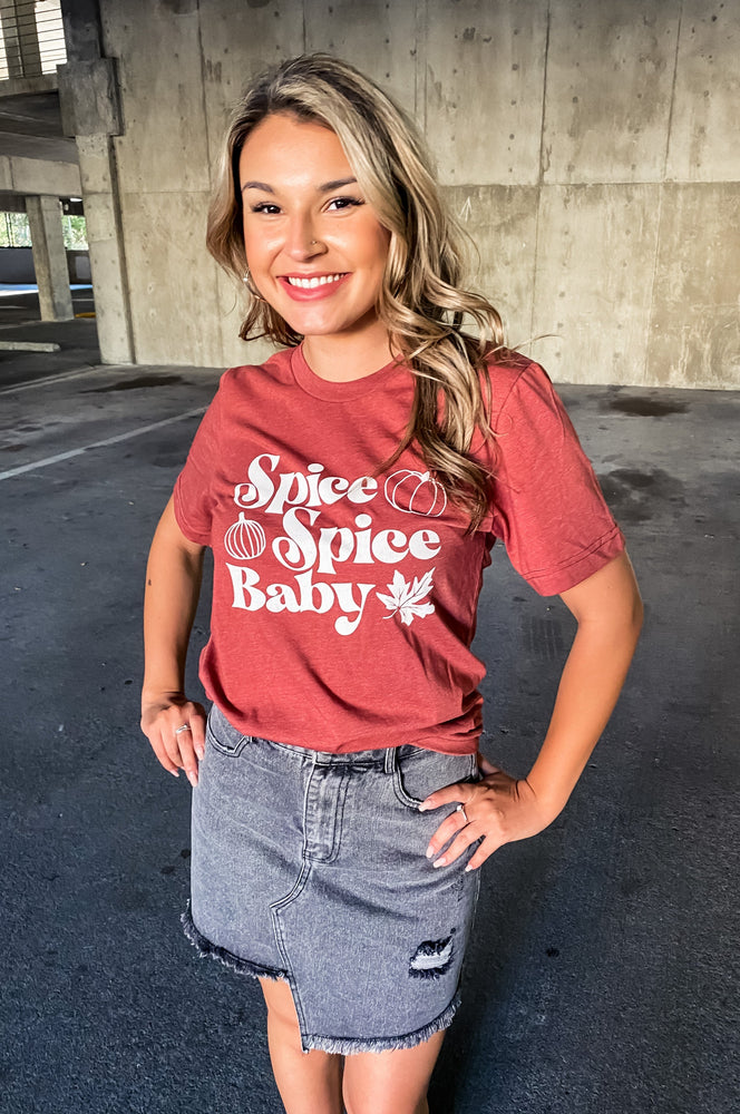 Spice Spice Baby Graphic Tee - Lilac&Lemon