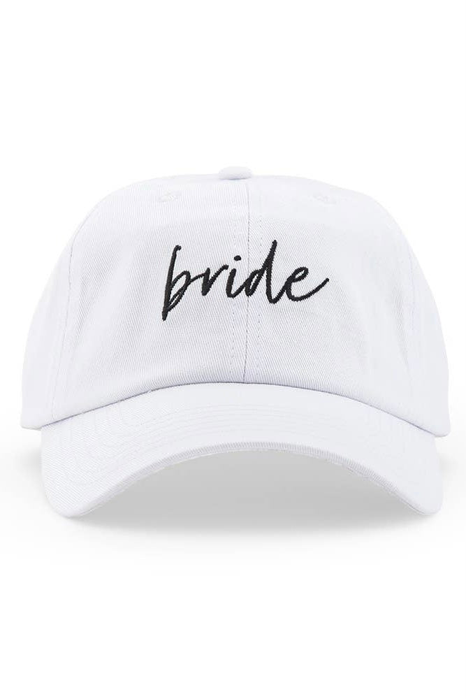 Women’s Embroidered Bachelorette Party Dad Hat -Bride Script