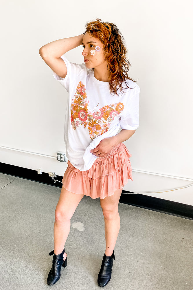Butterfly Graphic Tee - Lilac&Lemon