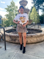 Taupe Snakeskin Print Skirt - Lilac&Lemon
