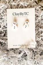 Frosty Studs by ClayByTC - Lilac&Lemon