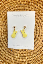 Simply Saige Easter Bunny Dangle Earrings - Lilac&Lemon