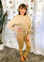 Piper Joggers Tan - Lilac&Lemon
