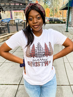 Trendy Christmas Trees Graphic Tee - Lilac&Lemon
