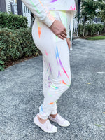 Neon Tie Dye Joggers - Lilac&Lemon