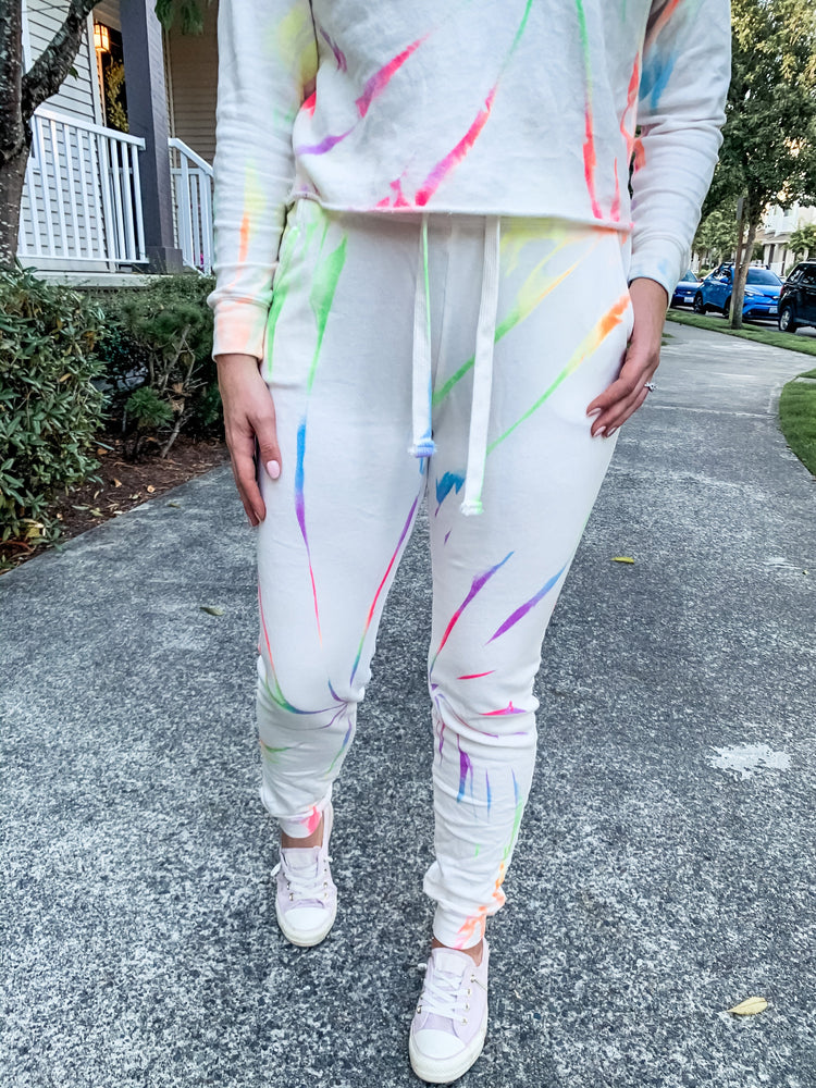 Neon Tie Dye Joggers