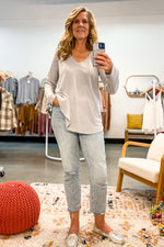Callie Long Sleeve Top Silver
