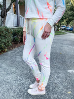 Neon Tie Dye Joggers - Lilac&Lemon
