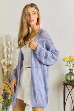 Lennon Lightweight Cardigan - Lilac&Lemon