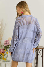 Lennon Lightweight Cardigan - Lilac&Lemon