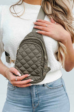 Pinelope Olive Puffer Bum Bag