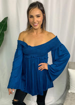 Off The Shoulder Smocked Top