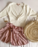 High Waisted Lavender Shorts - Lilac&Lemon