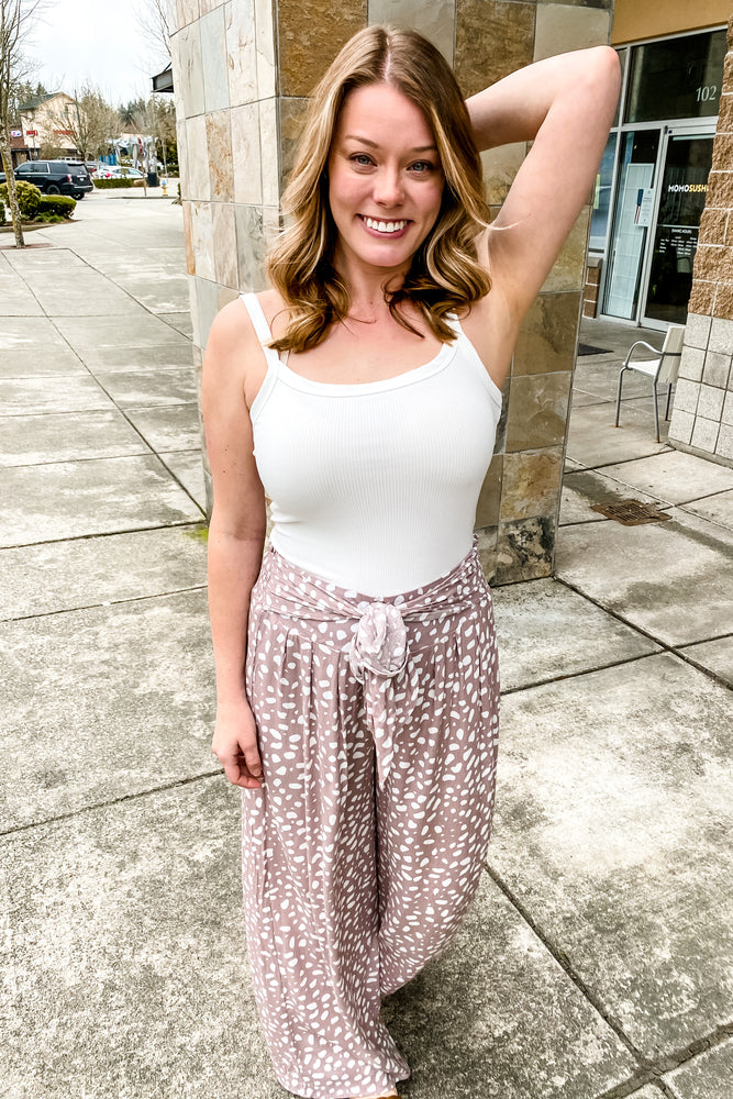 Reese White Cropped Cami - Lilac&Lemon