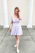 Dakota Cut-Out Mini Dress - Lilac&Lemon